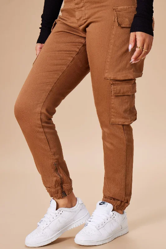 Kalley Cargo Pants - Tan