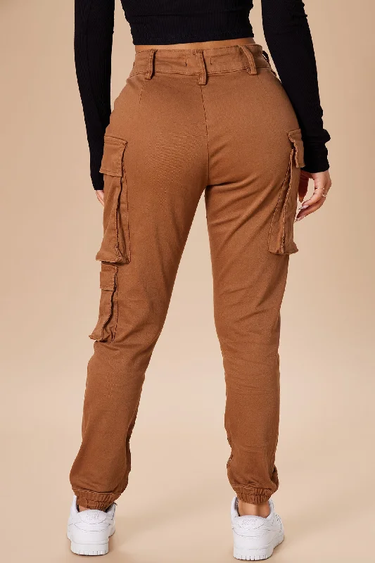 Kalley Cargo Pants - Tan