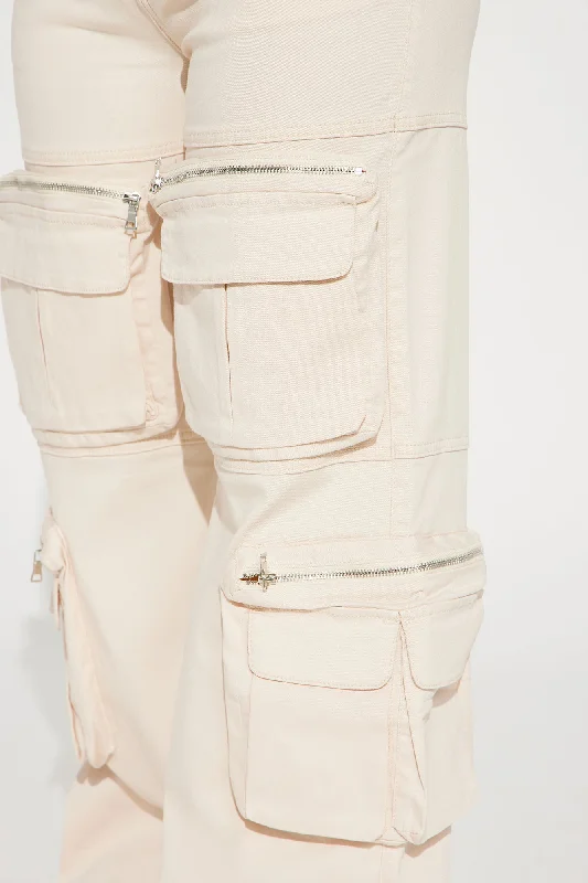 Keep On Moving Cargo Pant - Ivory