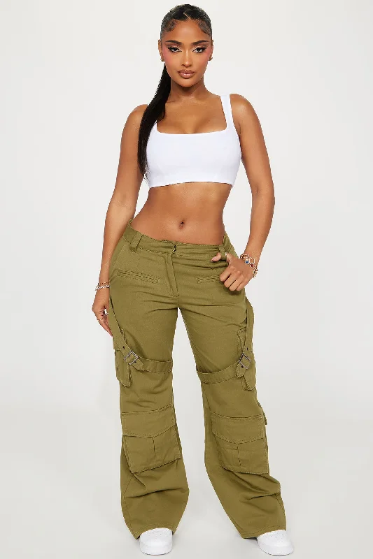 Klesis Wide Leg Cargo Pant - Olive