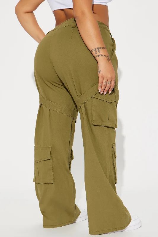 Klesis Wide Leg Cargo Pant - Olive