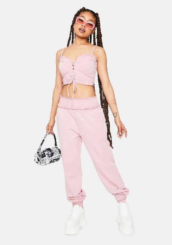 Lady Perfect Proof Corset And Jogger Set