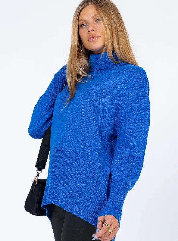 Larnee Turtleneck Sweater Blue