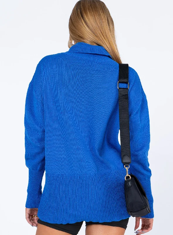 Larnee Turtleneck Sweater Blue