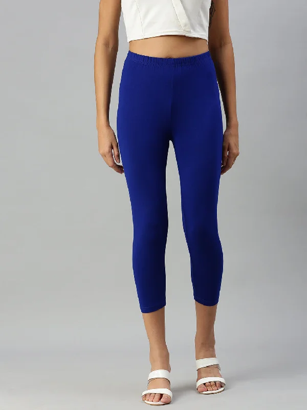 Leggings capri-Royal Blue