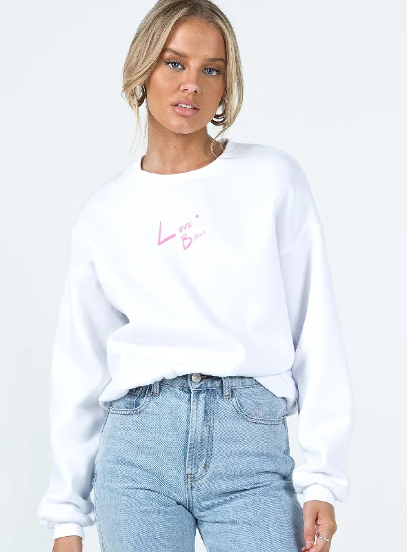 Love Bites Sweatshirt White