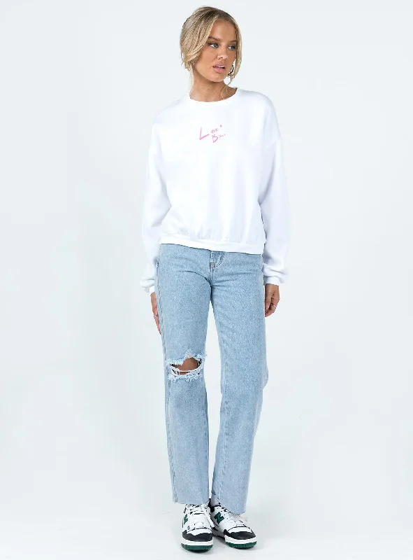 Love Bites Sweatshirt White