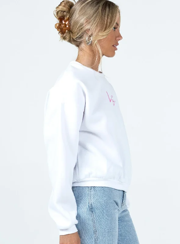 Love Bites Sweatshirt White