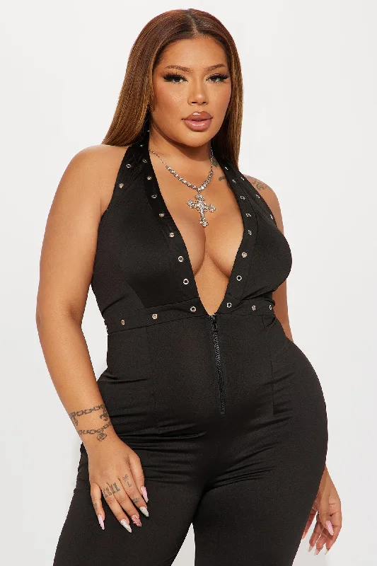 Loyal To You Forever Jumpsuit - Black