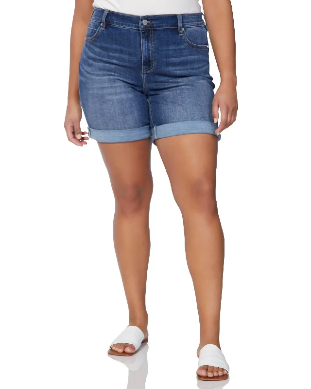 Plus Size Marley Girlfriend Cuffed Short