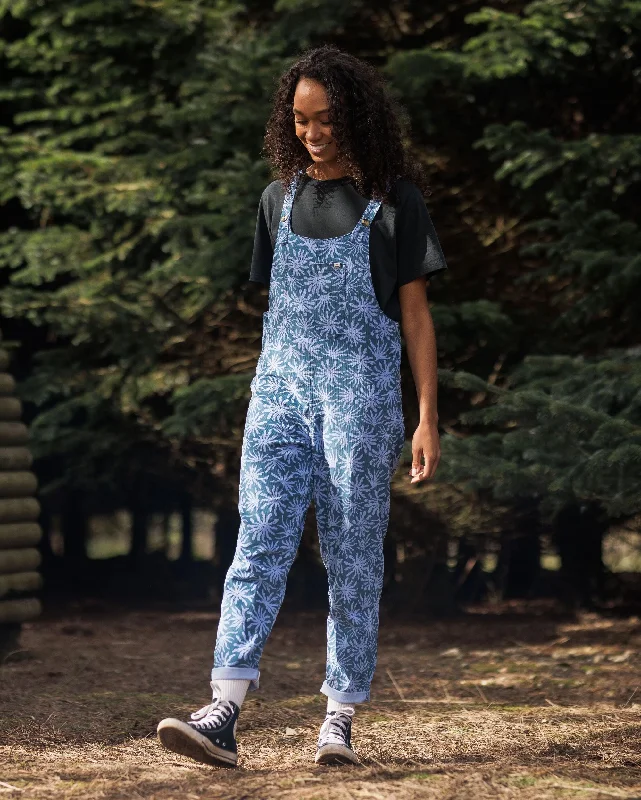 Meadows Organic Cotton Cord Overalls - Seaweed Blue Steel