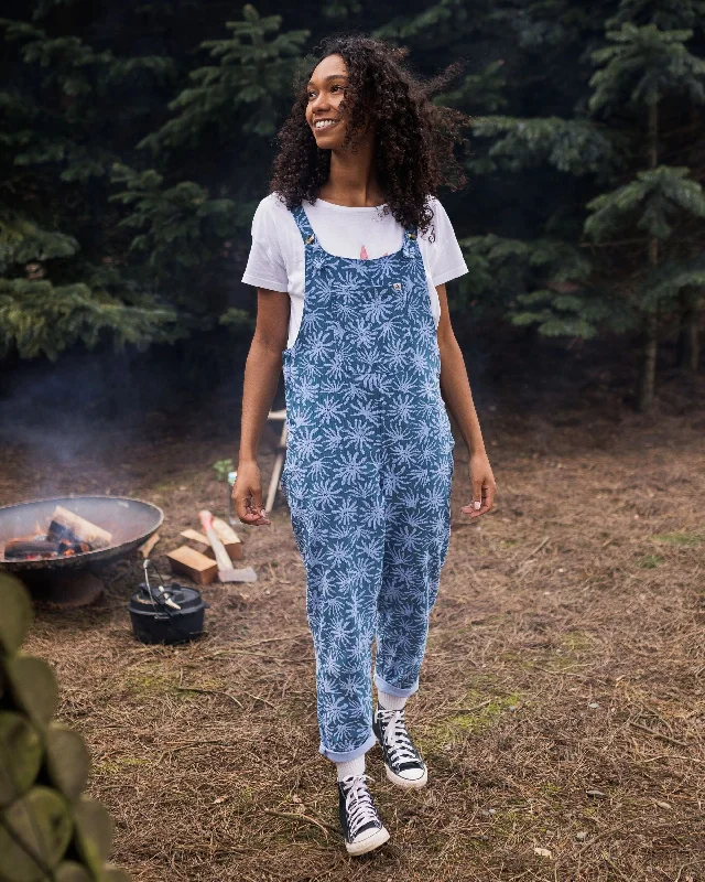 Meadows Organic Cotton Cord Overalls - Seaweed Blue Steel