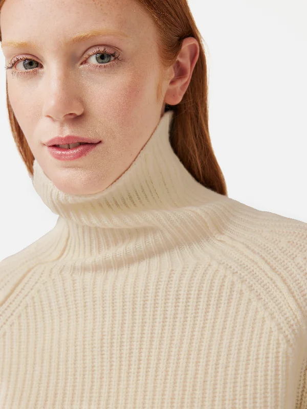 Merino Fishermans Rib Jumper | Cream