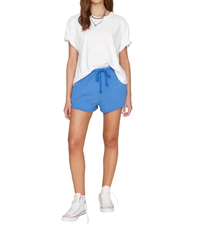 Mimie Sweatshort In Moody Blue