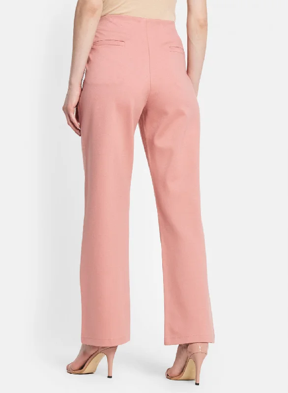 Women Peach Solid Jegging