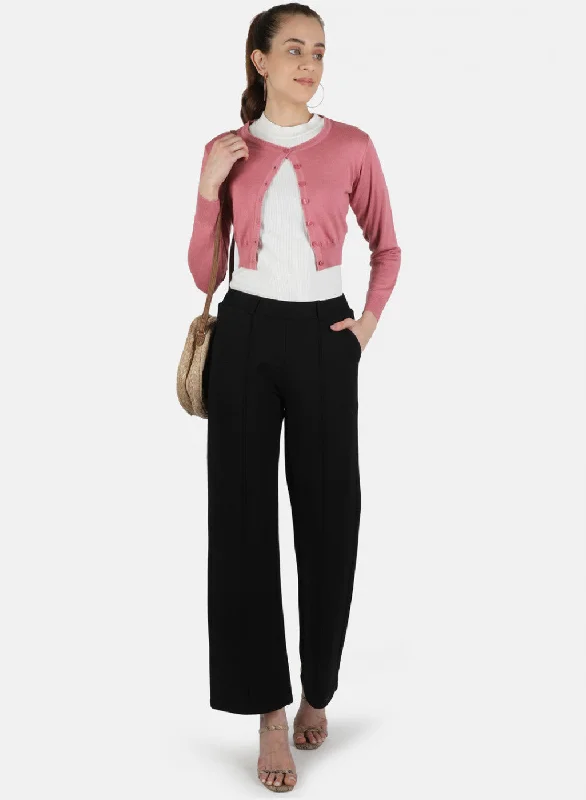 Women Pink Solid Blouse