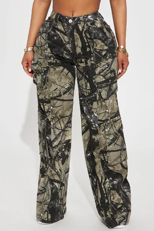 Most Necessary Hunter Camo Cargo Pant - Black/combo