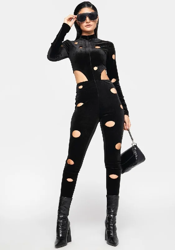 Neglected To Say Cutout Catsuit