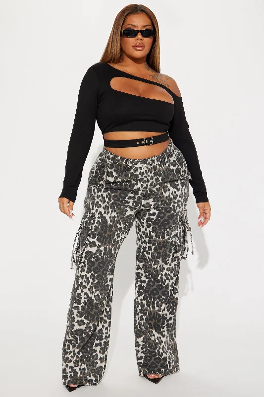 Not Your Wifey Cargo Pant - Black/combo