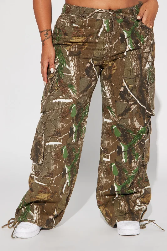 On The Hunt Camo Cargo Pant - Green/combo