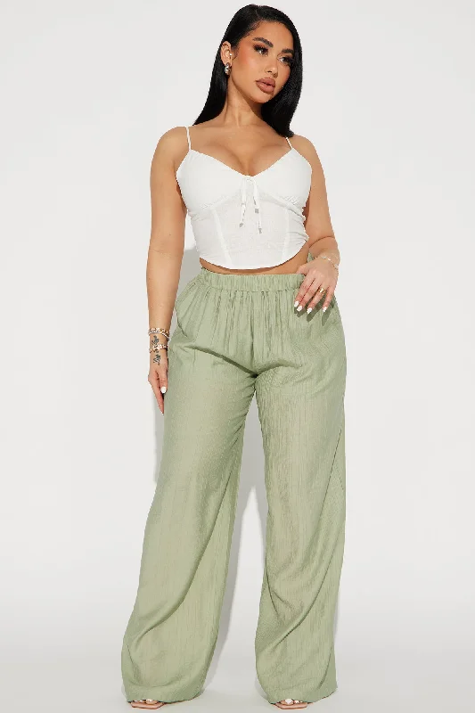 On Tropic Time Wide Leg Pant - Sage