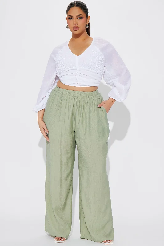 On Tropic Time Wide Leg Pant - Sage