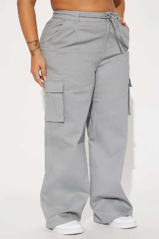 Out For The Day Cargo Pant - Grey