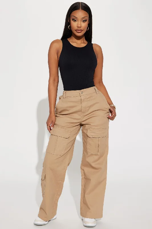 Out Of My Lane Cargo Pant - Khaki