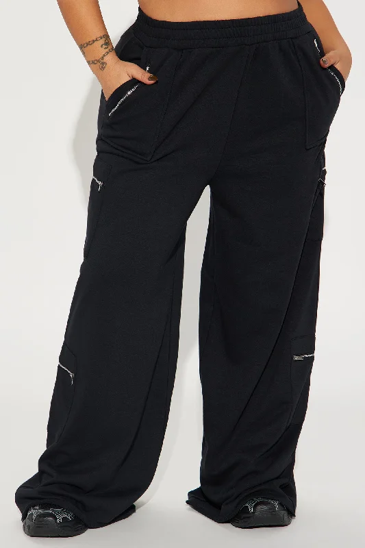 Out Of The Way Lounge Pant - Black