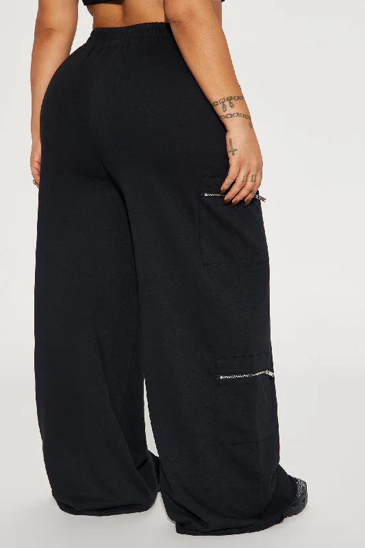 Out Of The Way Lounge Pant - Black