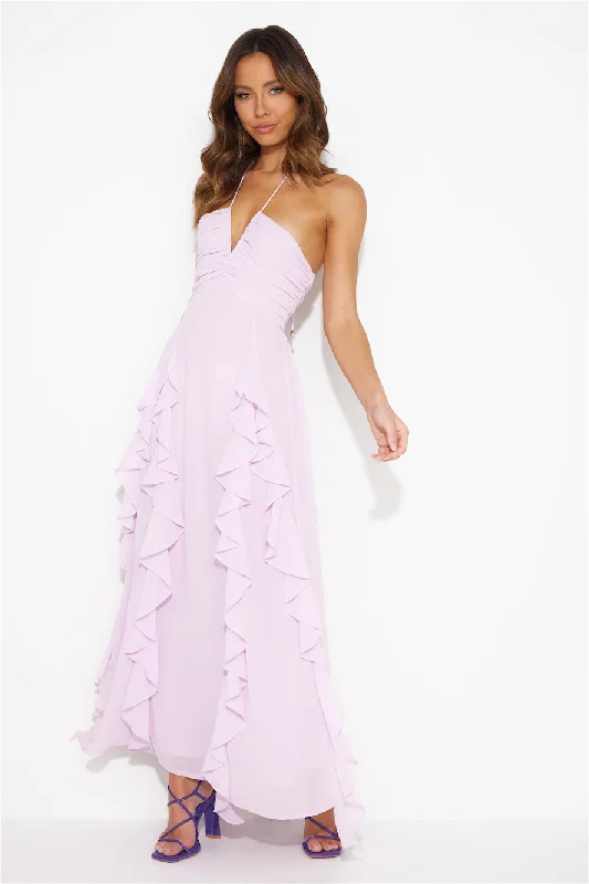 Pastel Sunset Maxi Dress Lavender