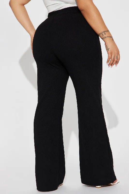 Petite Call It Even Wide Leg Dress Pants - Black