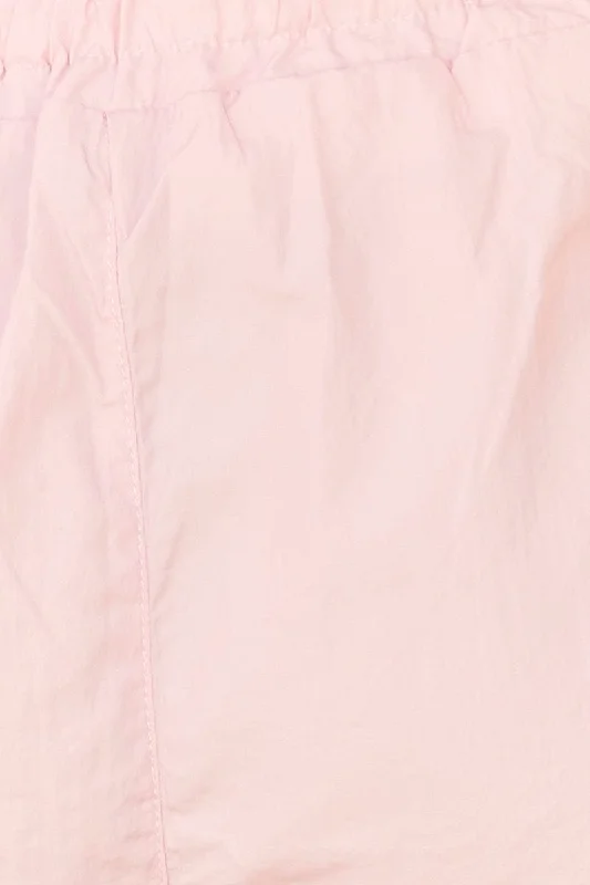 Pink Cargo Parachute Pants