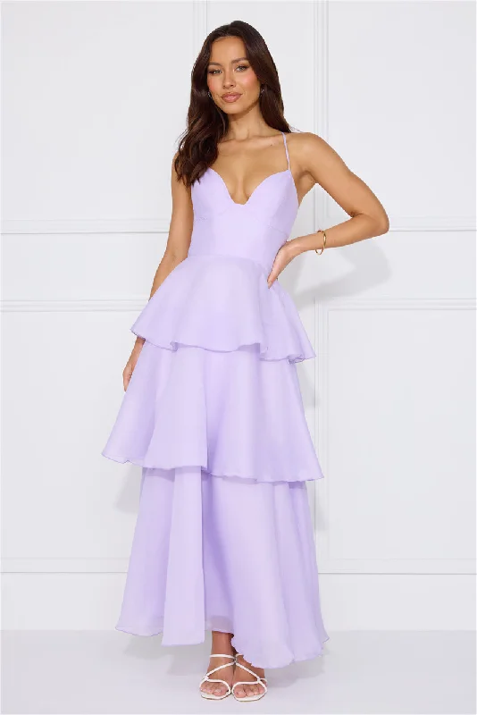 Playful Charm Maxi Dress Lilac