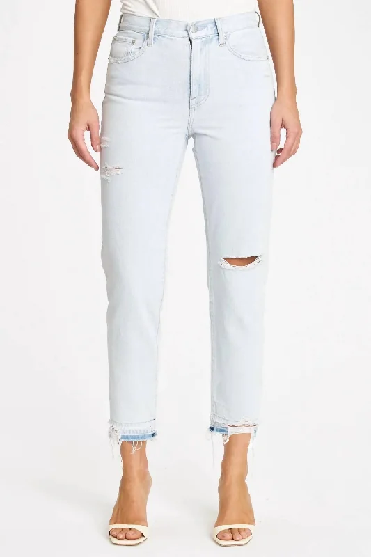 Presley High Rise Relaxed Crop Jean In Riviera