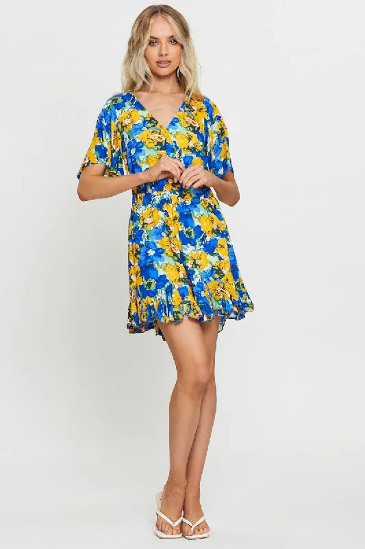 Print Playsuit Short Sleeve