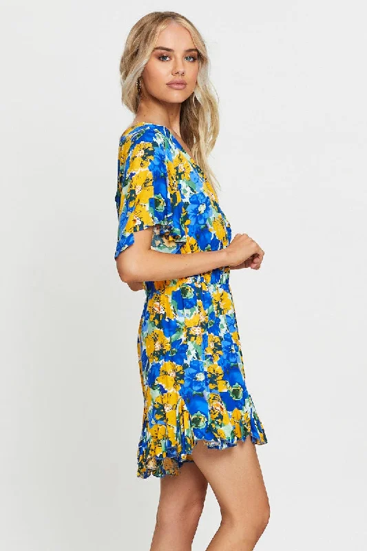 Print Playsuit Short Sleeve