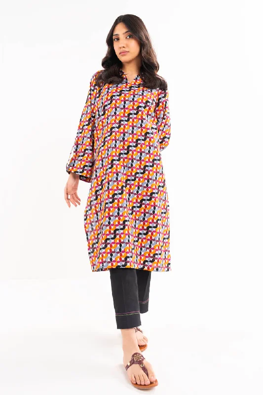 Printed Khaddar Shirt