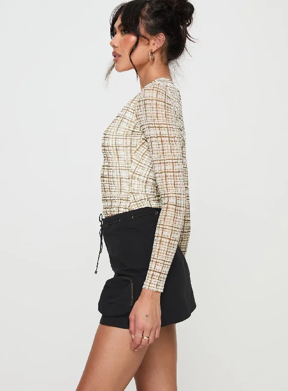 Rolleston Cargo Mini Skirt Black