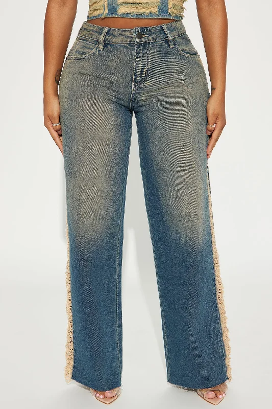 Roxanne Tinted Wide Leg Jeans - Dark Wash