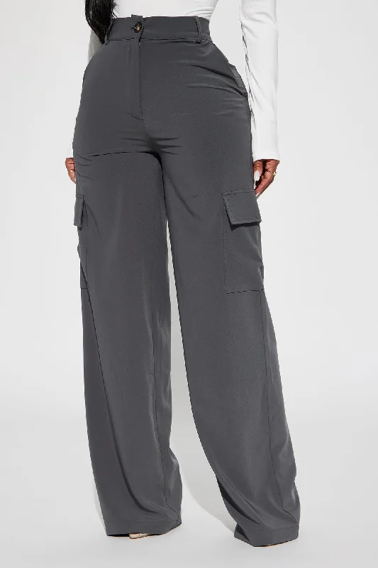 Running It Cargo Trouser - Charcoal