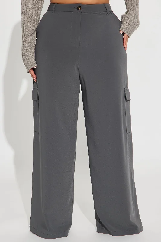 Running It Cargo Trouser - Charcoal