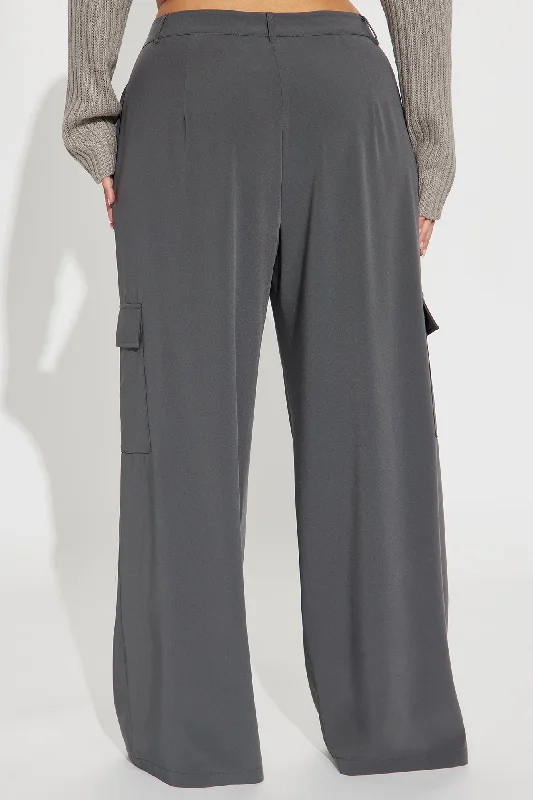 Running It Cargo Trouser - Charcoal