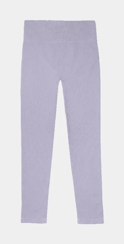 Raina Rib Knit Womens Pant (Purple)