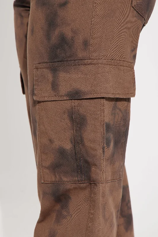 Scarlet Mineral Wash Cargo Pant - Brown/combo