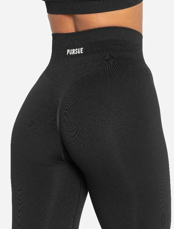 Scrunch Seamless Leggings - Black