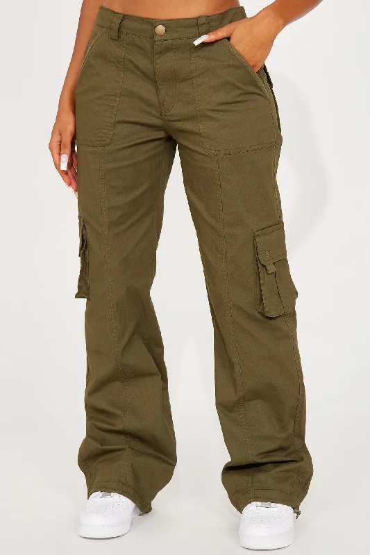 Shame On You Cargo Jogger - Olive