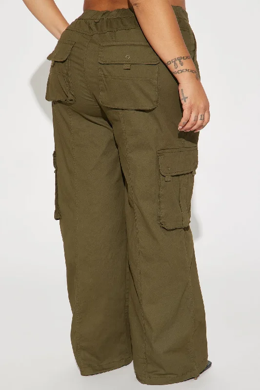 Shame On You Cargo Jogger - Olive