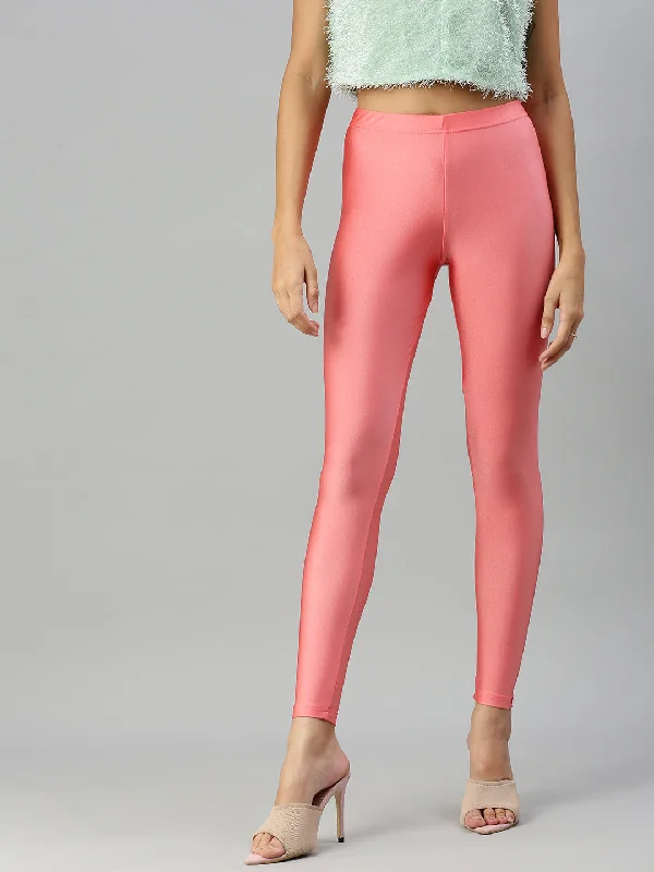 Shimmer Leggings-Peach