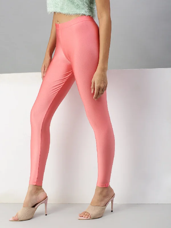 Shimmer Leggings-Peach